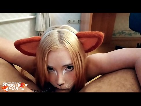 ❤️ Kitsune inomedza mboro uye nekukandira mumuromo make zvinoyevedza ❌️❤